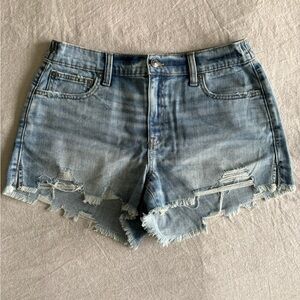 NWT Aerie Light Blue Frayed Jean Shorts